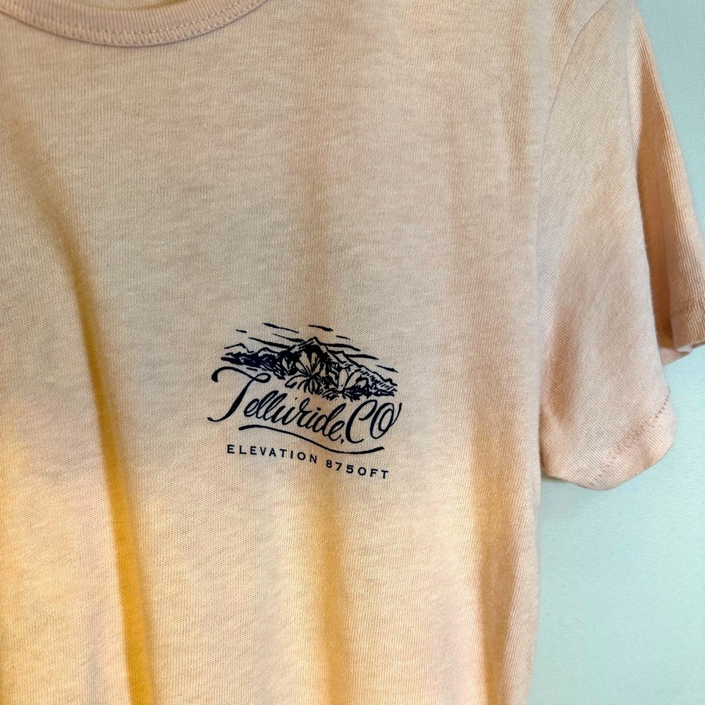 Telluride Short Sleeve T Shirt Graphic Print Flowers Floral Pink  Cotton Blend - Picture 5 of 8